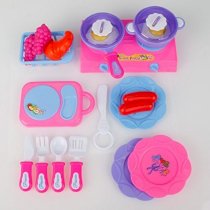 30004 Children Play House Toys Simulation Tableware Kitchenware Suit Colorful by Preciastore