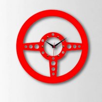 Timeline Steering Wheel Wall Clock Red TI104DE49ZLEINDFUR