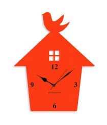 Blacksmith Orange Laminated Aluminium Nest Home Wall Clock