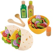 Healthy Play Food Salad & Pita Set
