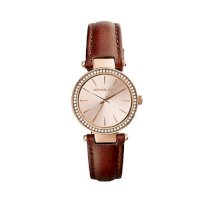 Đồng hồ nữ Michael Kors Petite Darci Rose Gold-Tone Leather Watch MK2353 