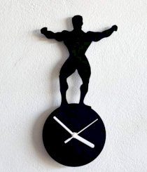 Blacksmith Mr Universe Silhouette Wall Clock