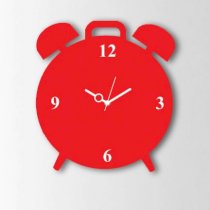  Timeline Alarm Design Wall Clock Red TI104DE91ZJOINDFUR