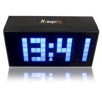Hossen Digital Large Big Jumbo LED Snooze Wall Desk Alarm Day of Week Calendar Clock, 4 Colors to Choose!! (Blue)