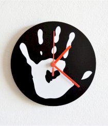 Blacksmith Hand Palm Silhouette - Wall Clock