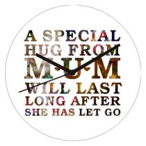 Timeline Mother Special Hug Wall Clock White TI104DE93HEOINDFUR