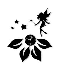 Blacksmith Black Laminated Aluminium Magic Wand Wall Clock