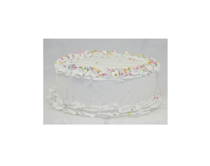 Tasty Looking Faux Large Vanilla Frosted Birthday Cake