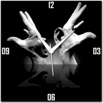 Amore Fantasy Hands Analog Wall Clock