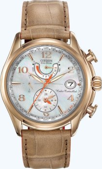     Citizen Women's World Time A-T Eco-Drive Camel Watch, 38mm 63590