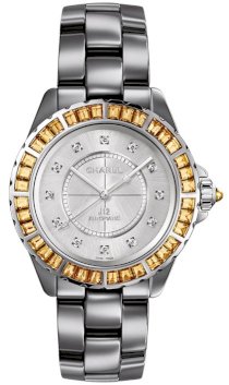 Chanel Unisex Ceramic Grey Solid Automatic 38mm 64345