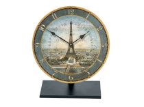 Floating Circus Table Clock, 5-Inch, Paris Expo