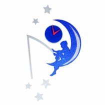 Crysto Fishing Stars Wall Clock CR726DE76AMHINDFUR