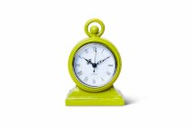 Foreside Home and Garden Tabletop Mod Clock, Chartreuse