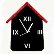  Crysto Red & Black Hut Wall Clock CR726DE21HFMINDFUR