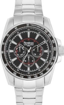 Amitron Men's Silver-Tone Watch, 46mm 61590