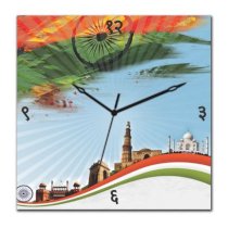 Gloob India's Monuments Wall Clock Sticker GL672DE50PGBINDFUR