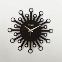 Random Jewel 24 Carat Chocolaty Brown Wall Clock RA529DE81PBQINDFUR