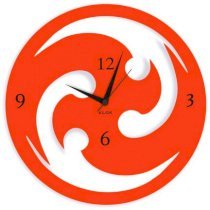 Klok Round Chakri Wall Clock Orange KL593DE10ABDINDFUR