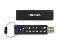 Toshiba Encrypted USB Flash Drive 4GB Black (PFU004D-1BEK)
