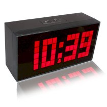 RioRand Large Big Number Jumbo LED Snooze Wall Desk Alarm Clock --red Light