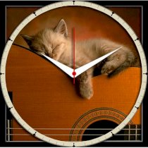 Shopmillions Cat Analog Wall Clock