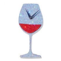 Crysto Classy Wine Glass Wall Clock CR726DE82HZHINDFUR