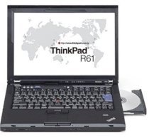 IBM ThinkPad R61 (Intel Core 2 Duo T8300 2.4GHz, 160GB HDD, VGA Intel 965GM, DOS) 