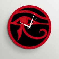 Timezone Eye Wall Clock Black And Red TI430DE23YSYINDFUR