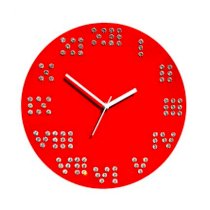 Crysto Roman Numbers Red Wall Clock CR726DE27HFGINDFUR