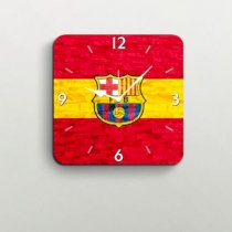 FurnishFantasy Fc Barcelona Wall Clock Red And Yellow FU355DE32JJNINDFUR