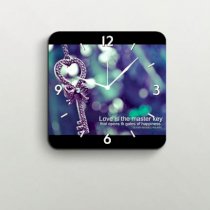  FurnishFantasy Love Is Master Key Wall Clock FU355DE42JMZINDFUR