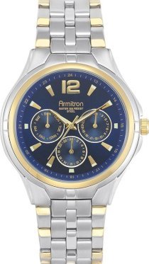 Armitron Men's Two-Tone Blue Watch, 40mm 61638