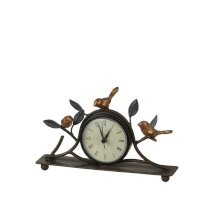 Midwest CBK Bird and Twig Clock Cast Iron