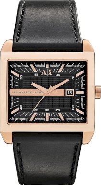     A|X Armani Exchange Men's Leather 36x43mm 62147