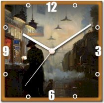 StyBuzz Sherlock Painting Art Analog Wall Clock