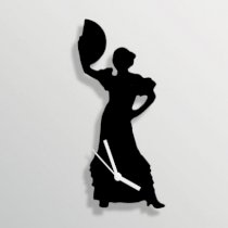 Silhouette Nice Flamenco Dancer Black Wall Clock SI871DE54BLXINDFUR