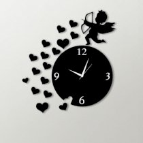  Timezone Cupid Arrow Wall Clock Black TI430DE88YEXINDFUR