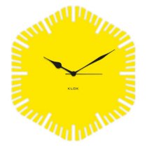 Klok Simple Octagon Wall Clock Yellow KL593DE83ANSINDFUR