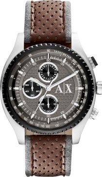     A|X Armani Exchange Men's Leather 45mm 62102
