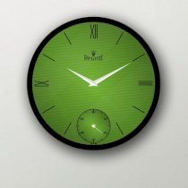 Regent Green Texture Black Wall Clock RE228DE96QBZINDFUR