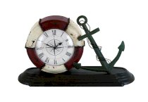 Benzara Durable Metal Table Clock with Sophisticated Style