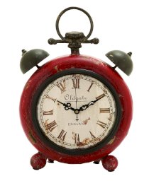 Benzara Classic Alarm Clock Themed Table Top Clock