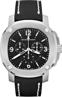 Burberry Swiss Chronograph Leather Strap 47mm 61857