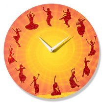 Crysto The Nritya Kala Wall Clock CR726DE78HZLINDFUR