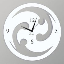 Klok Round Chakri Wall Clock White KL593DE07ABGINDFUR