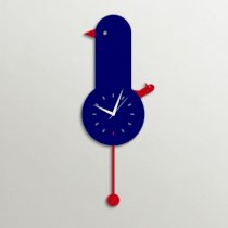 Timezone Duck Wall Clock Dark Blue And Red TI430DE88XXFINDFUR