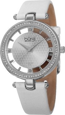 Burgi Women's Swiss Quartz Diamond, 38mm
