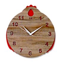 Klok Rooster Wall Clock Brown KL593DE25AMCINDFUR