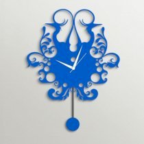  Timezone Peacock Wall Clock Light Blue TI430DE68YYXINDFUR